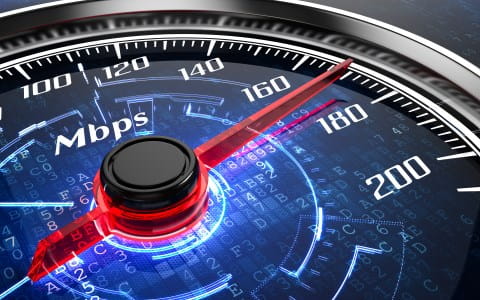 Testen Sie die Geschwindigkeit Ihres Internet-Anschlusses.
