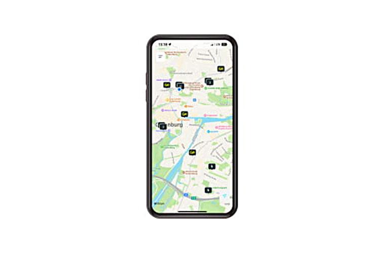 EWE Go App Screenshot von Karte mit Ladestationen