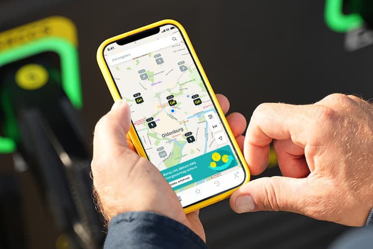 EWE Go App Standorte Ladestationen