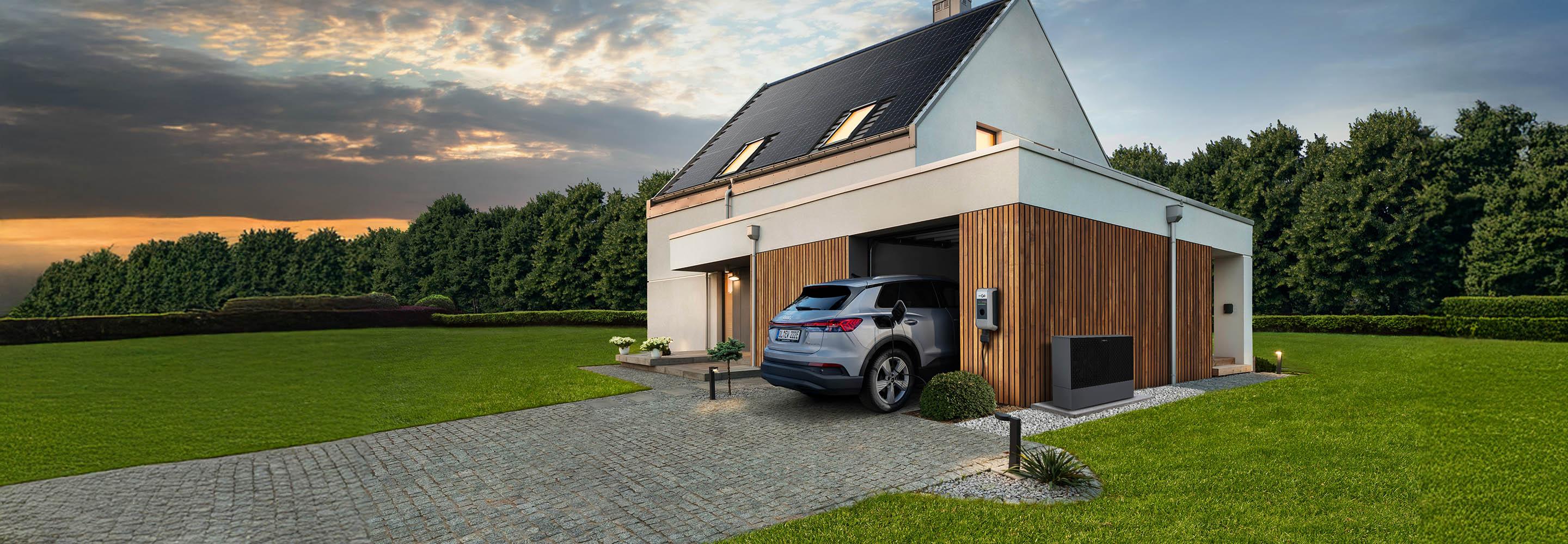 Energieeffizientes Haus mit Wärmepumpe, Wallbox und PV-Anlage