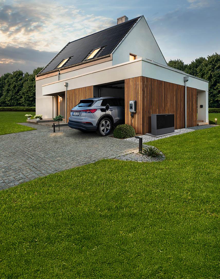 Energieeffizientes Haus mit Wärmepumpe, Wallbox und PV-Anlage