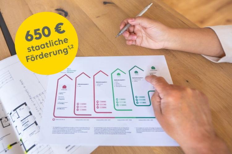 Abbildung einer Seite aus dem individuellen Sanierungsfahrplan