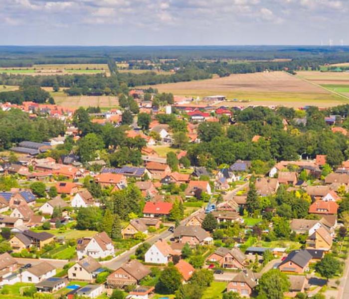 Breloh aus der Vogelperspektive