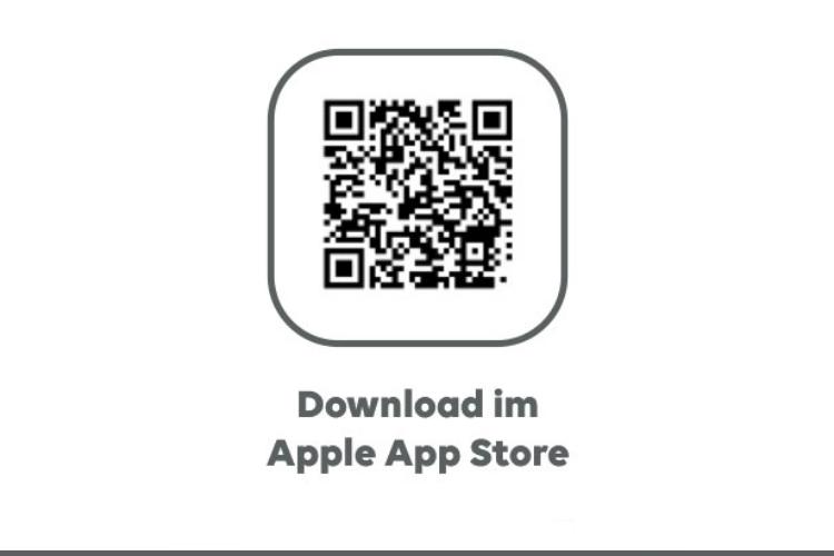 QR-Code mit Link zum Apple App Store